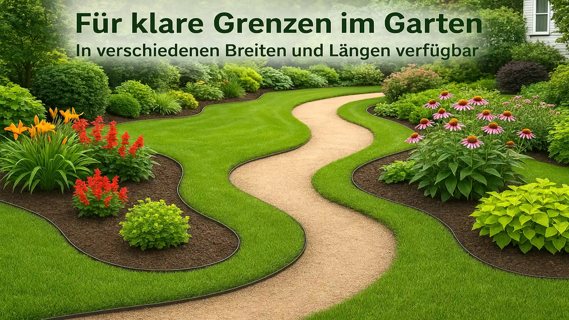 Rasenkanten und Beeteinfassungen für klare Grenzen im Garten