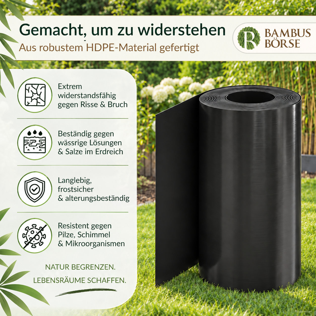 Rhizomsperren kaufen: Wurzeln begrenzen