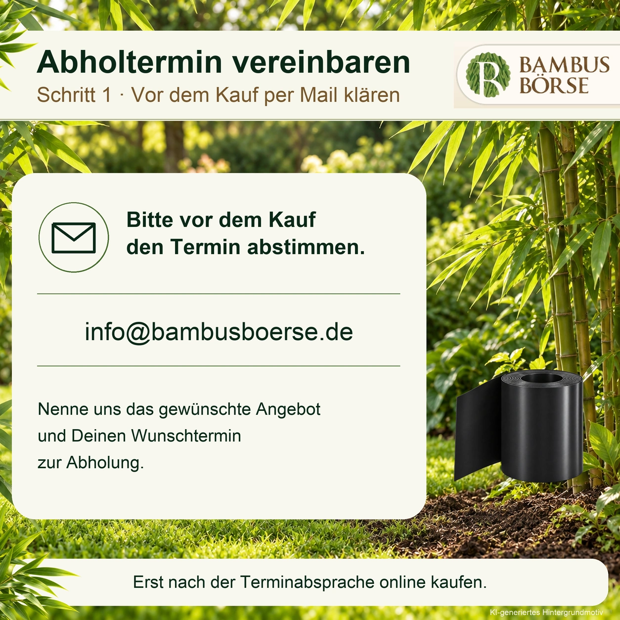 Rhizomsperre aus Retoure – 1 mm, nur Abholung in Iserlohn