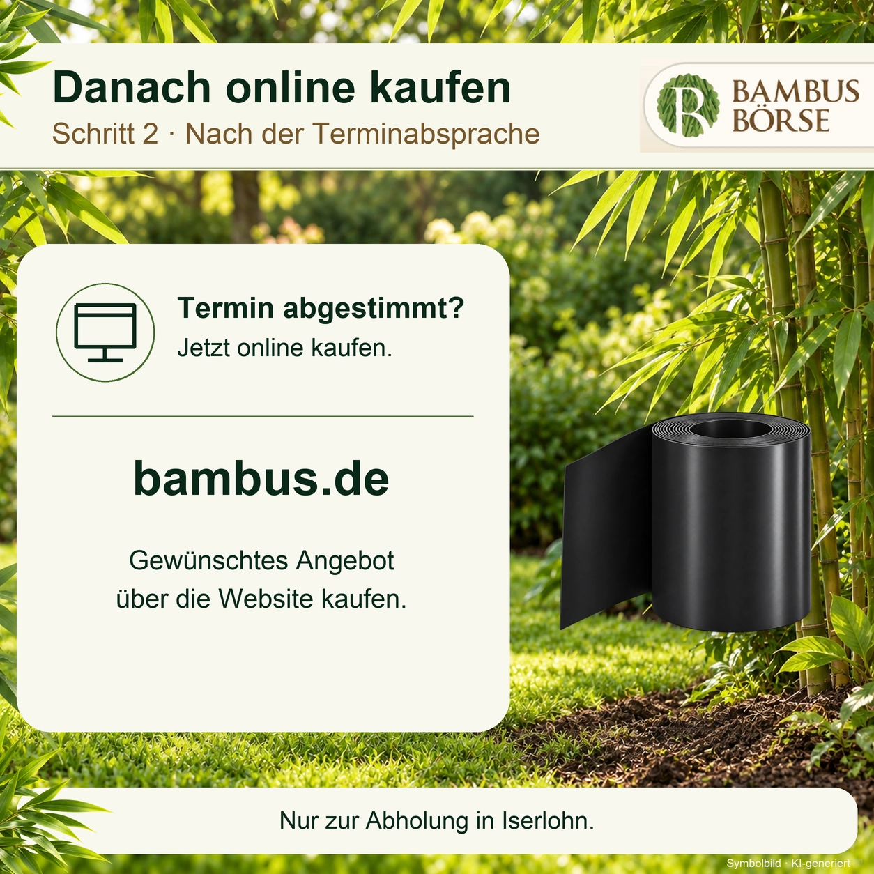 Rhizomsperre aus Retoure – 1 mm, nur Abholung in Iserlohn