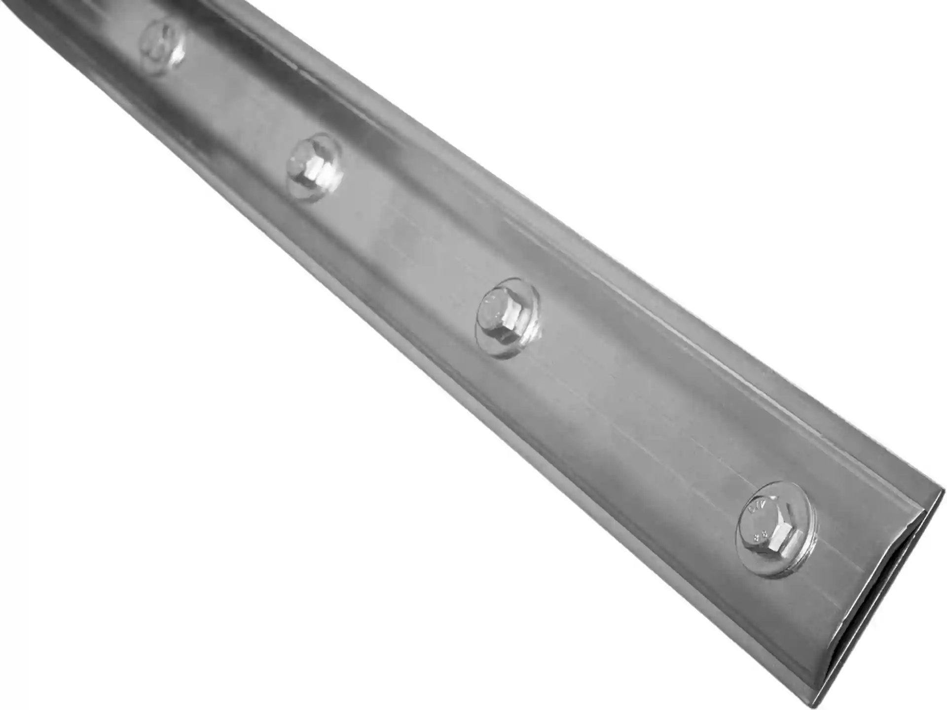 Bundle Rhizomsperre / Wurzelsperre (Stärke: 2 mm) mit Verschlussschiene* Lange Verschlussschiene aus Metall mit Schrauben zur Befestigung von Wurzelsperren.