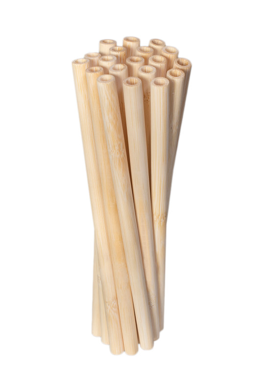 Strohhalme-gesch-lt Bambusstrohhalm Nature